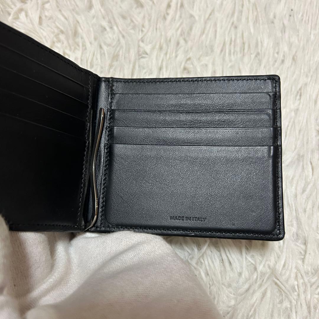 ⭐️美品⭐️セリーヌ マネークリップ ブラック グレインレザー メンズ 折り財布