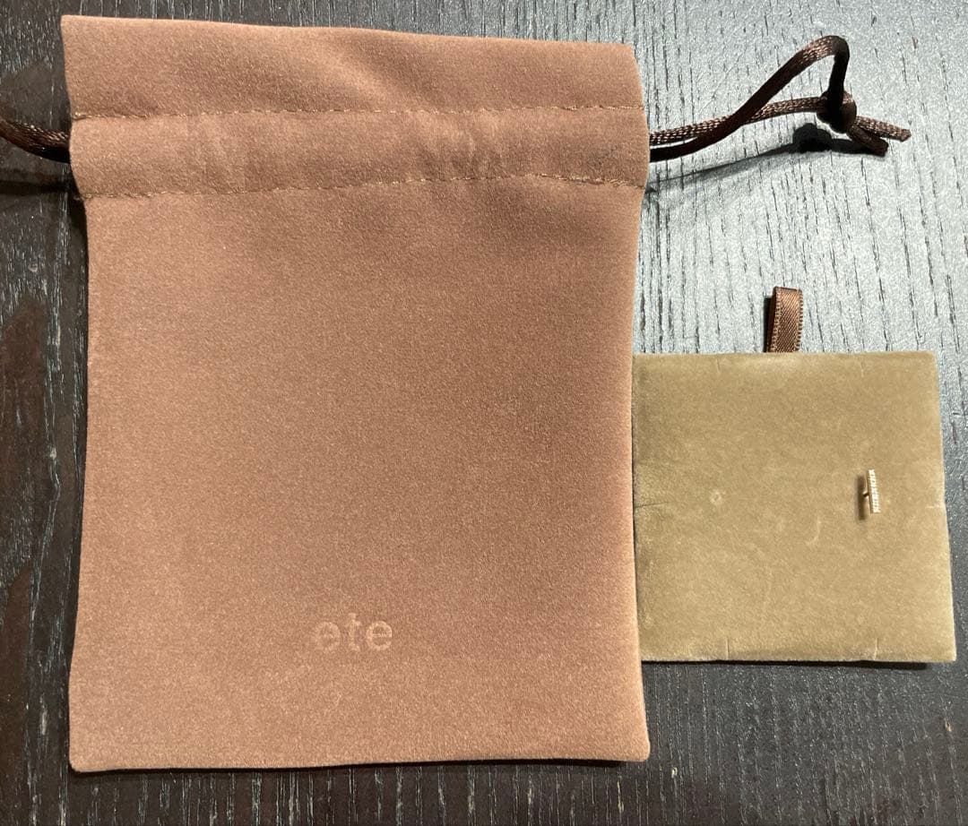 【美品】エテete K18YG パーティクル ピアス　片耳