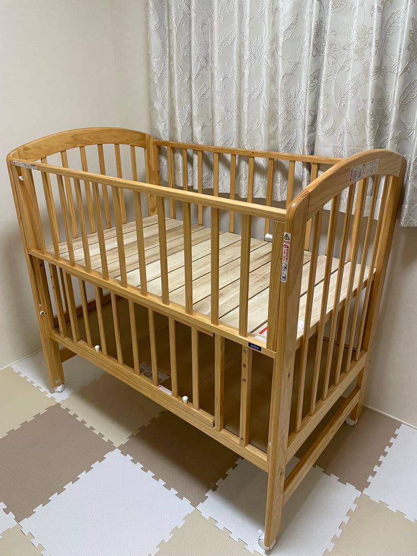 カトージ ベビーベット ハイタイプ 70×120 収納スペース付き