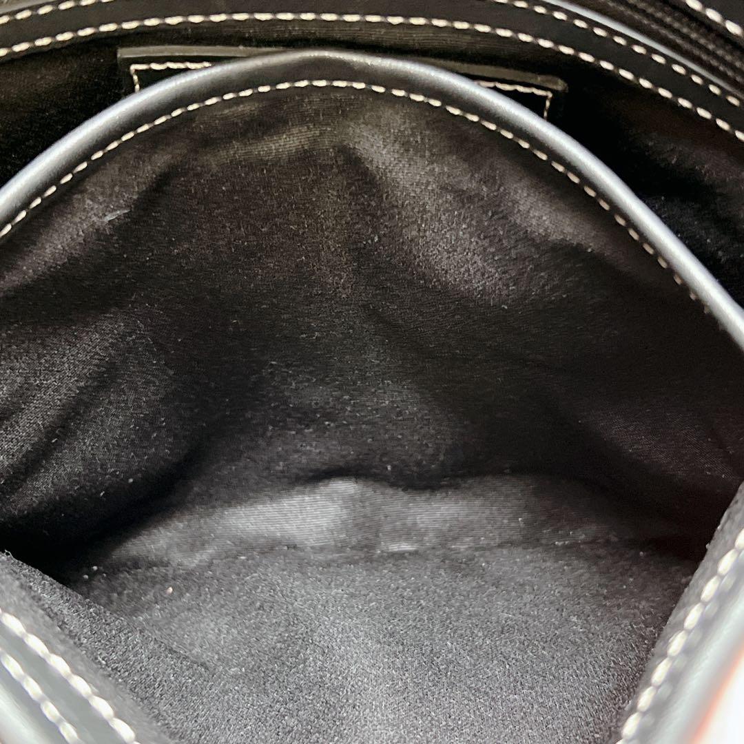 【美品】コーチ　COACH ショルダー バッグ　ヘリテージ　シグネチャー　黒