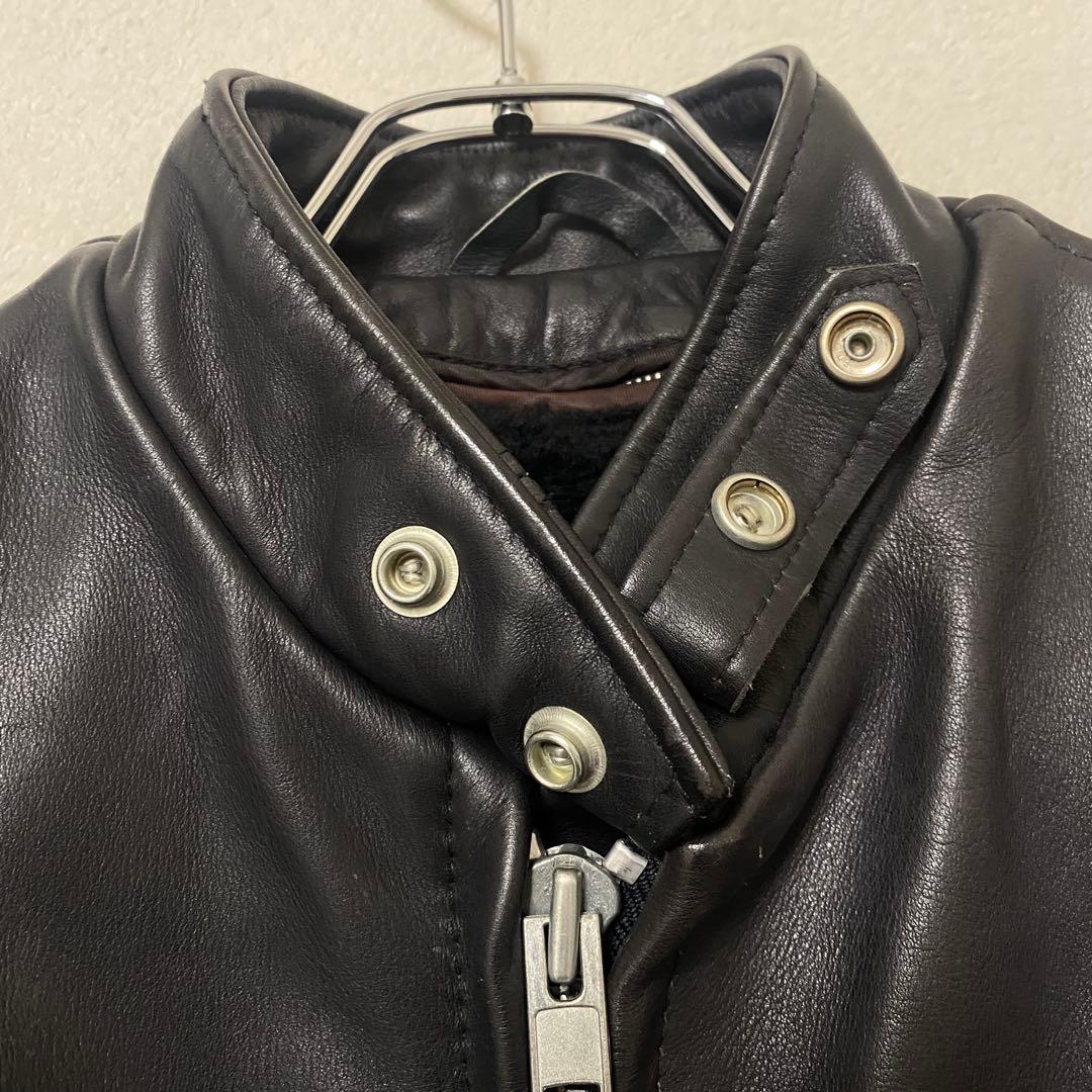 【美品即完売】schott usa製 ライナー付 レザージャケット ブラック
