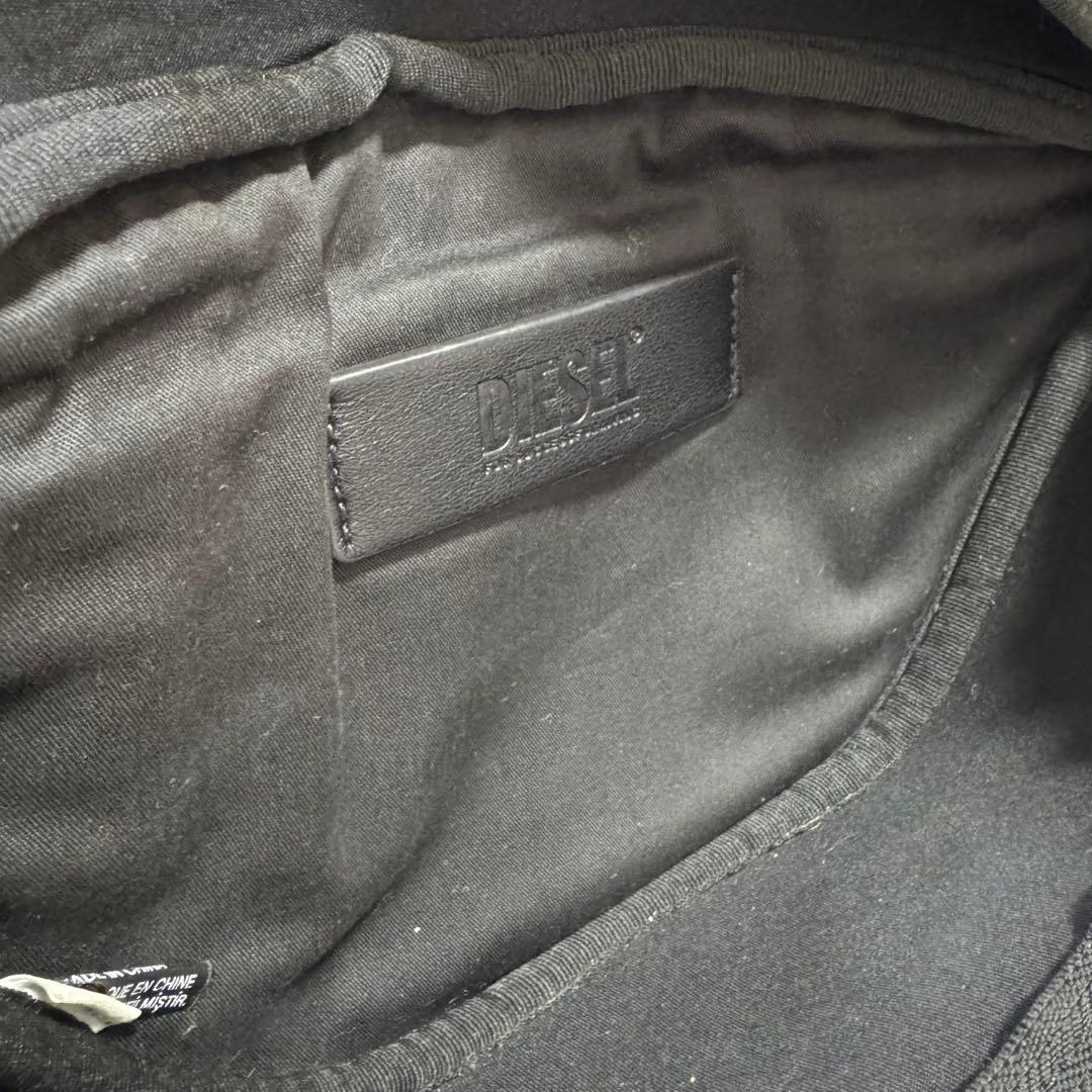DIESEL ディーゼル ウエストバッグ レザー Dロゴ デカロゴ　斜め掛け