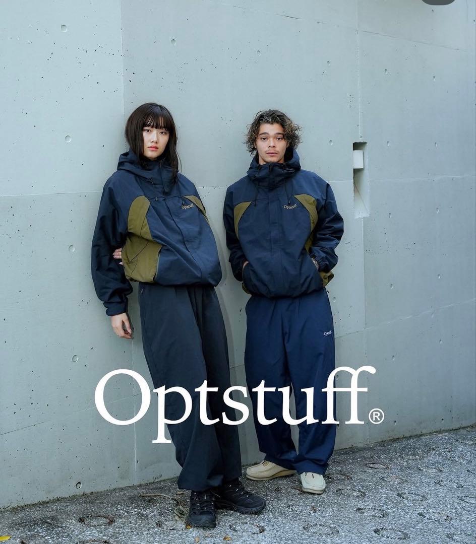 [OPTSTUFF] SHELL PARKA (NAVY×KHAKI) M