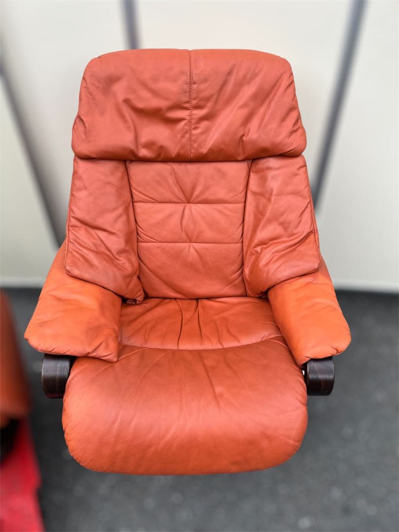 himollaヒモラ ゼロストレス リクライニングチェア&オットマン 本革