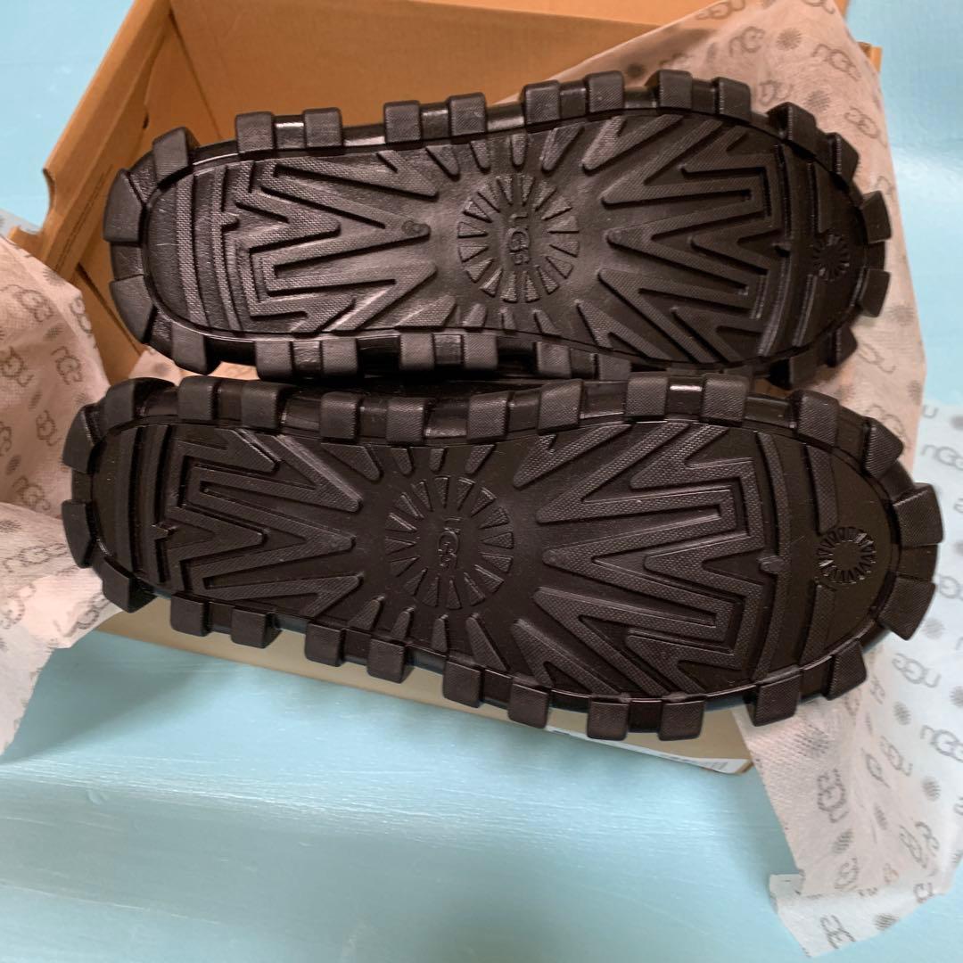 新品未使用 タグ付き UGG 24cm 黒 レインブーツ 長靴 アグ