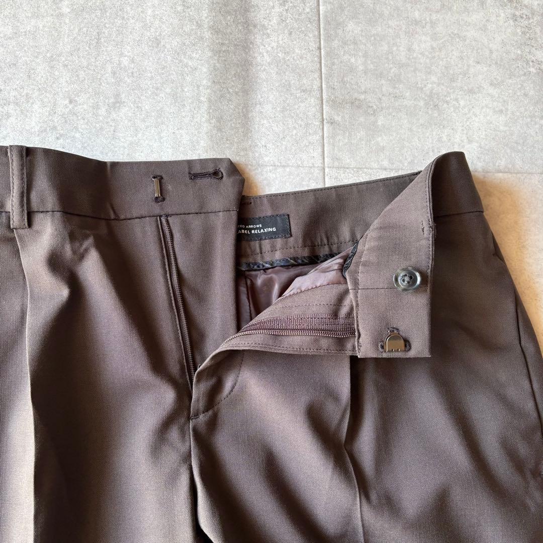 美品✨グリーンレーベルリラクシング カチリラ パンツスーツ 茶 36/34