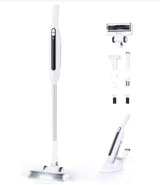 ✨1点物✨掃除機 コードレス 自立式 LEDライト付き サイクロン式 2way