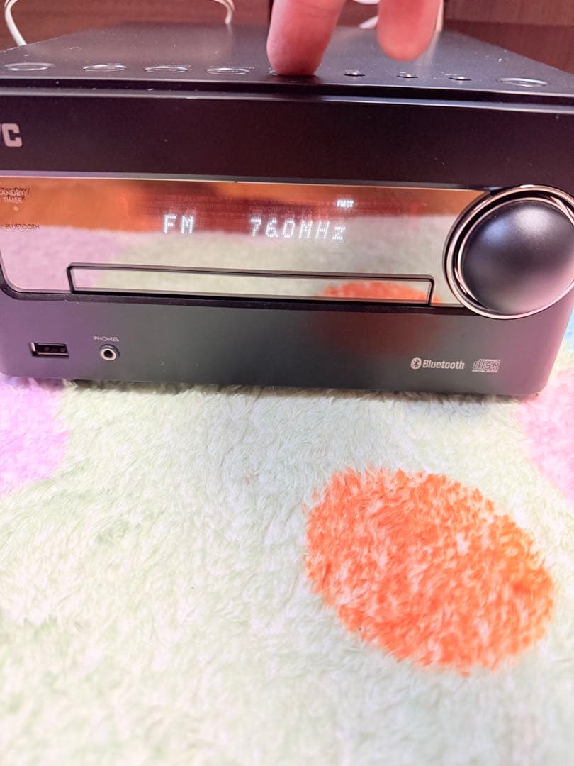 JVC ミニコンポ ウッドコーンスピーカー付き CA-EXS5 新古品