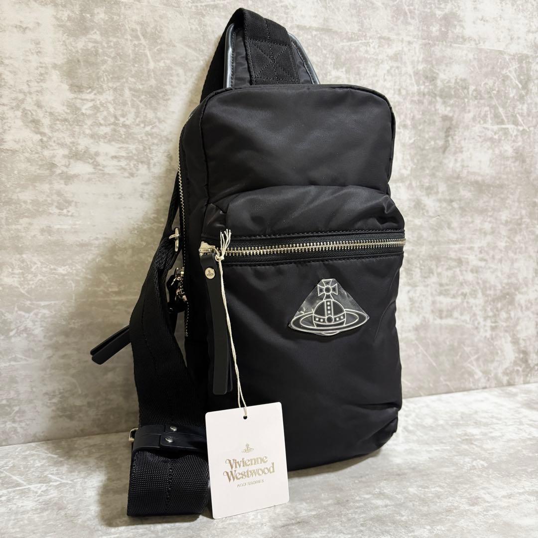 H284 未使用級✨ヴィヴィアンウエストウッド　ボディバッグ　ナイロン　オーブ