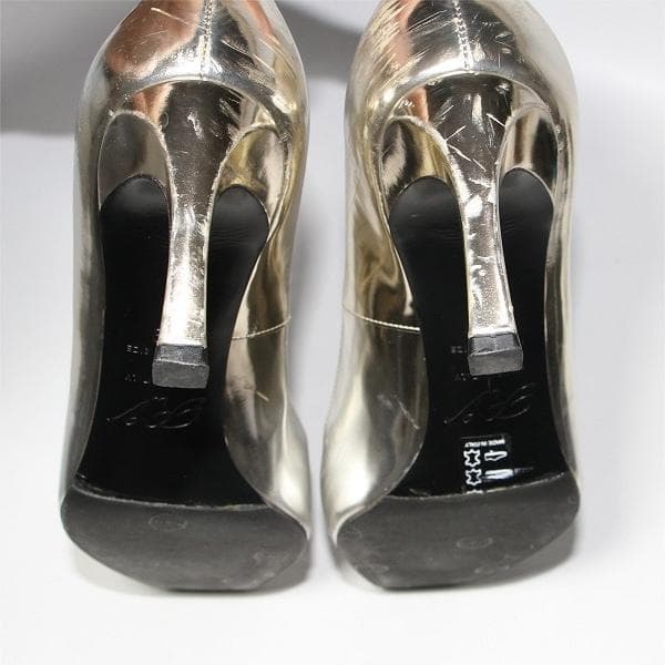 医*ダ様 Roger Vivier Trompette パンプス シルバー レザ