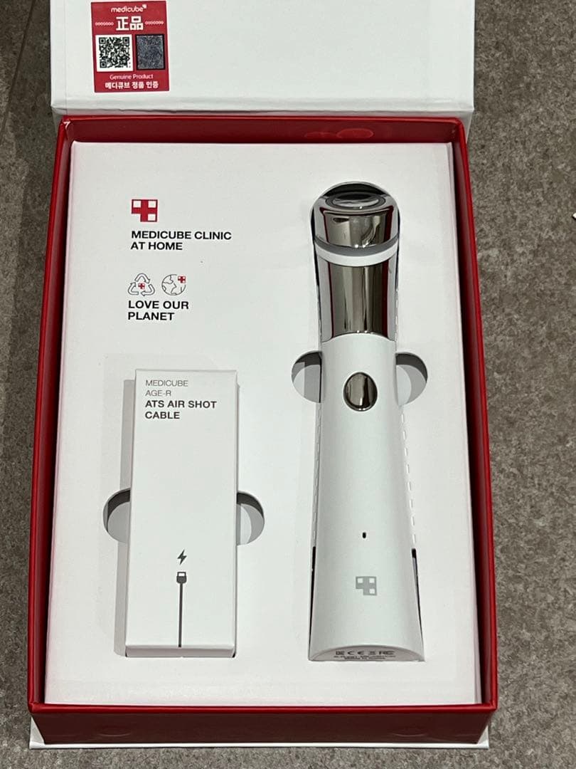 AGE-R ATS AIR SHOT ダーマエアショット メディキューブ美顔器