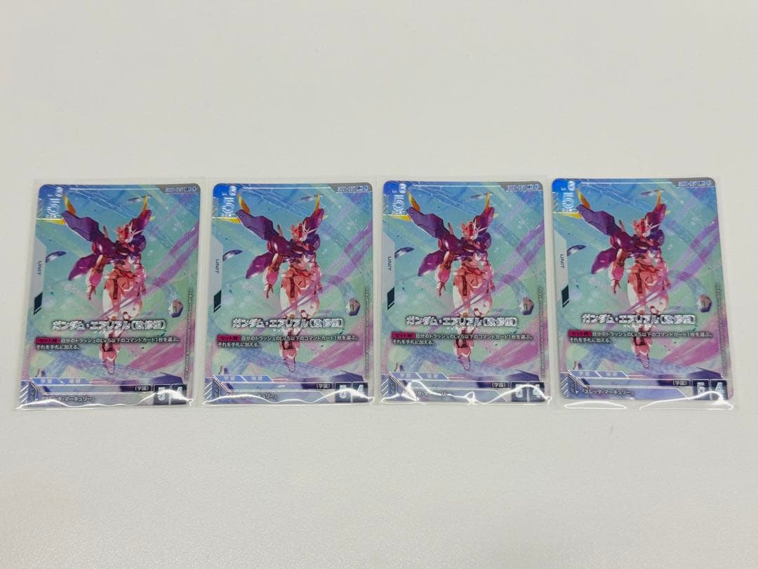 ガンダム エアリアル(改修型) LR+ パラレル　4枚