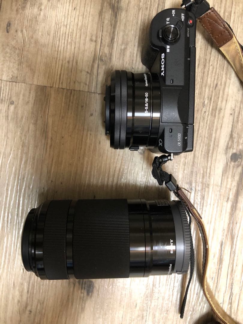 tsuki ミラーレス一眼　レンズ2本　レンズ保護２つ　茶色ケース