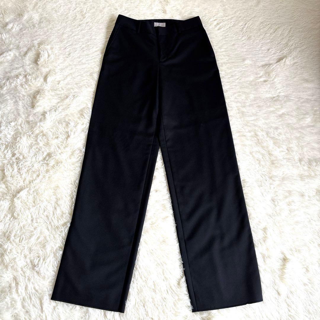 【訳あり】未使用品✨マーガレットハウエル　パンツセットアップ ウール L 黒