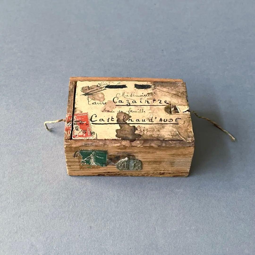 France 小包木箱 蝋印 antique brocante 一点物