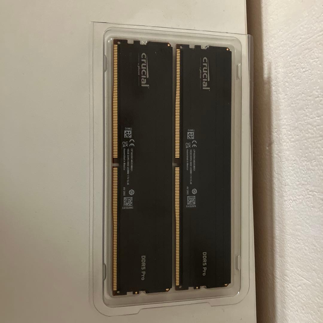 Crucial Pro メモリ DDR5-5600 32GB(16×2枚)
