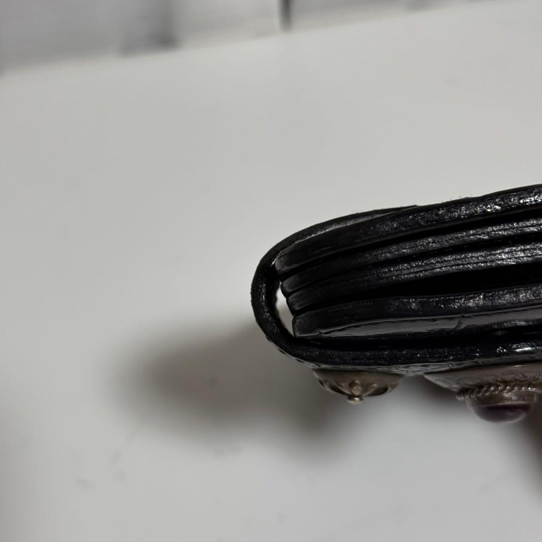 ⭐️極美品⭐️　KC’s　クロコダイル　貴石　長財布　ブラック　ユニセックス