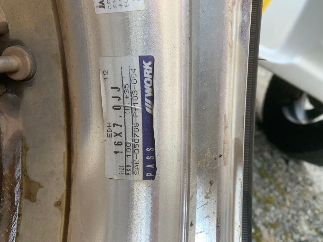 16インチ　workユーロライン　4本セット