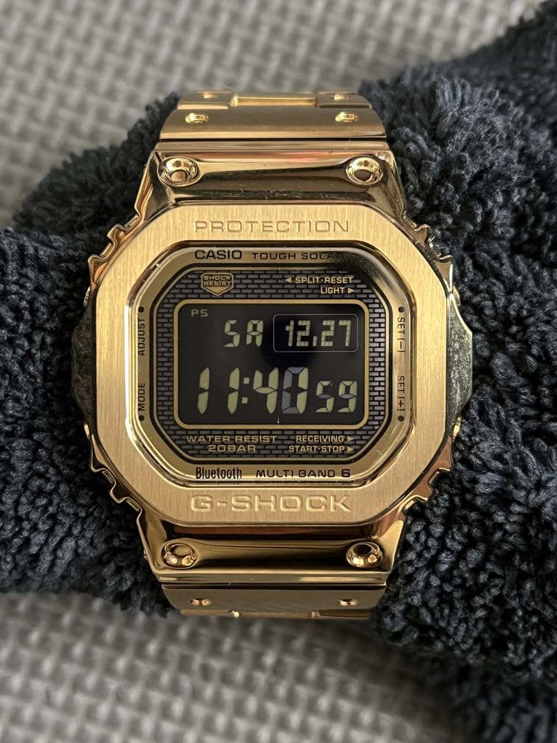 極美品　フィルム付　GMW-B5000GD-9JF ゴールド