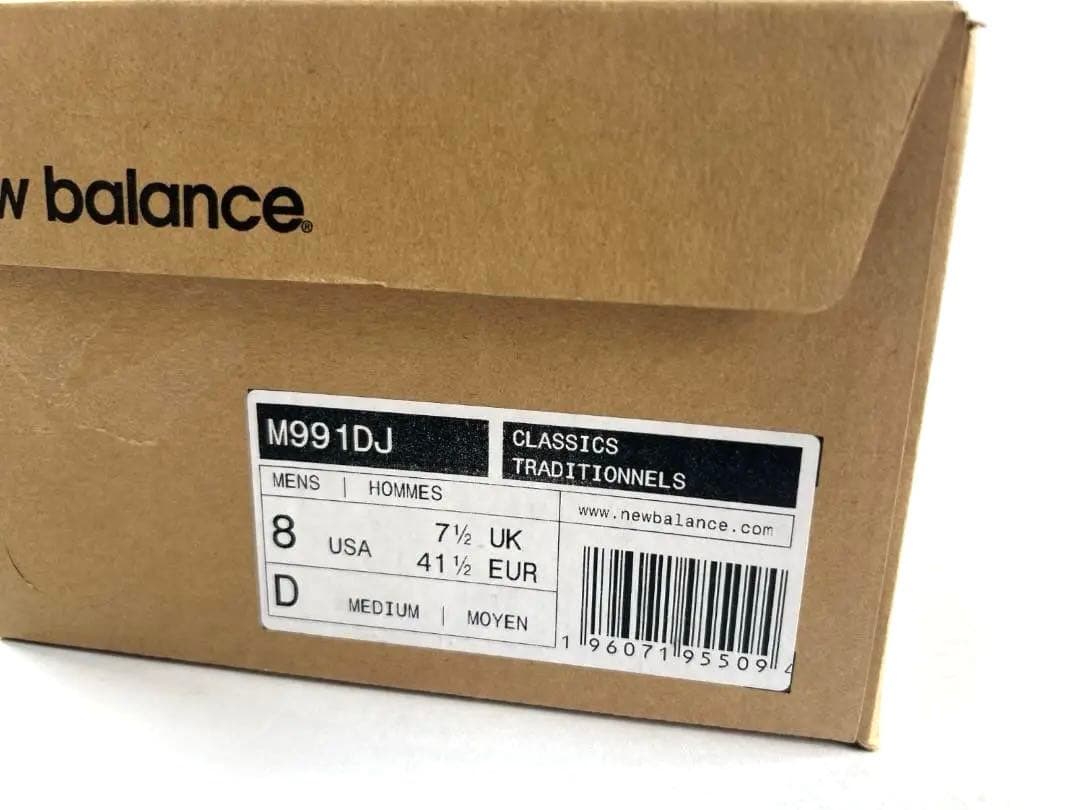 靴 New Balance 991 \"Black & Gray\" M991DJ 26