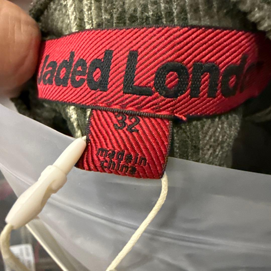 サイズ32 かつき着用 Jaded London 緑チェックパンツ