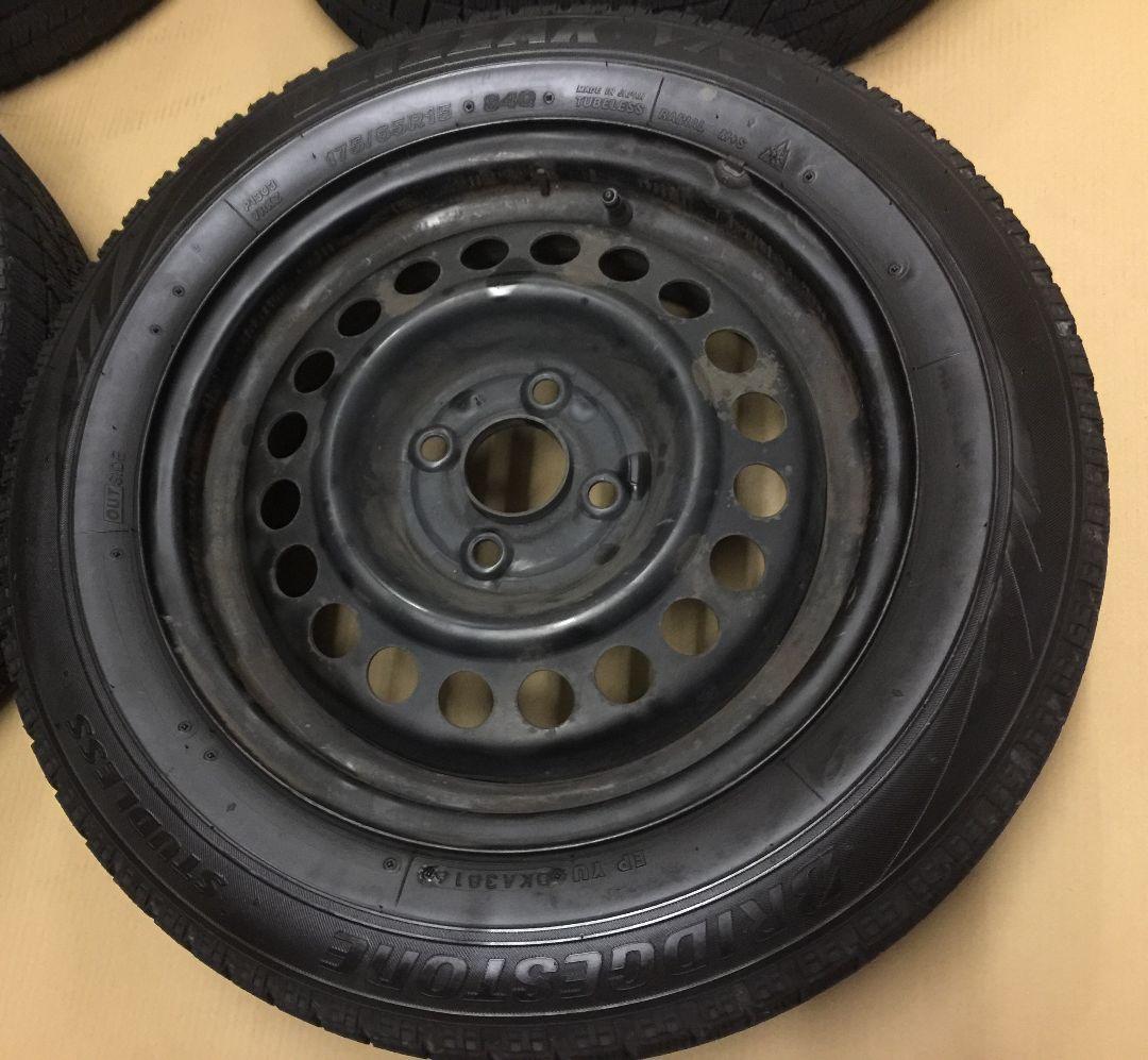 インサイト 純正15インチ スチールホイール 4本 スタッドレス ブリザック