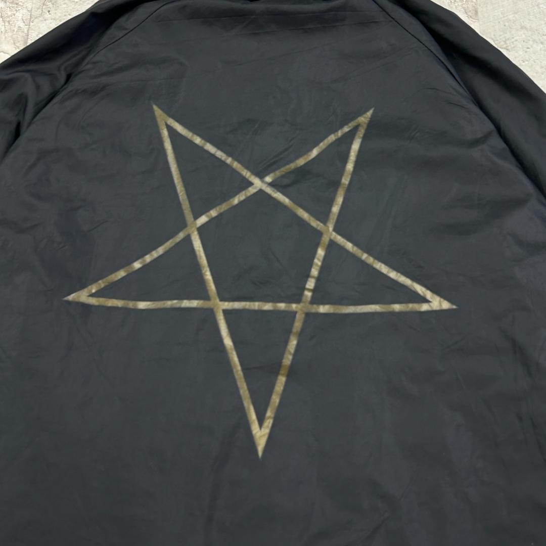 キ*い様 USA製　THRASHER　五芒星　長袖　コーチジャケット　古着　ブラ