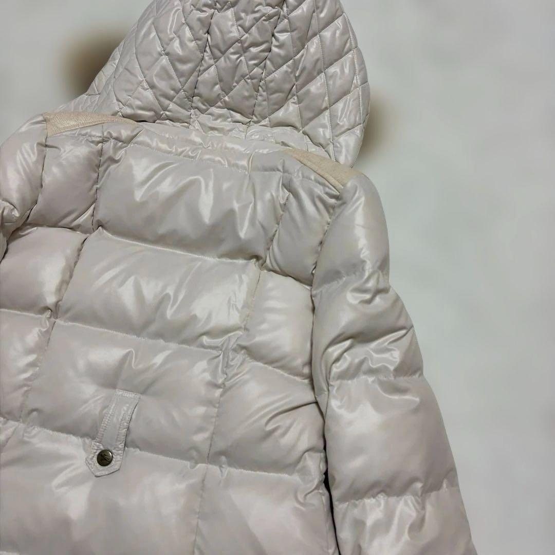 バーバリーブルーレーベル　ダウンコート　M ノバチェック　ホワイトピンク　ベルト