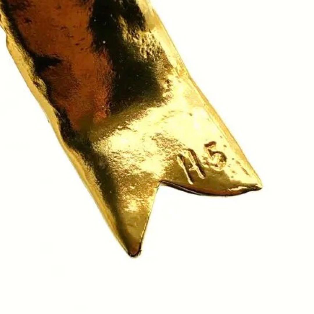 新品同様✨イヴサンローラン ブローチ コサージュ　リボンモチーフ