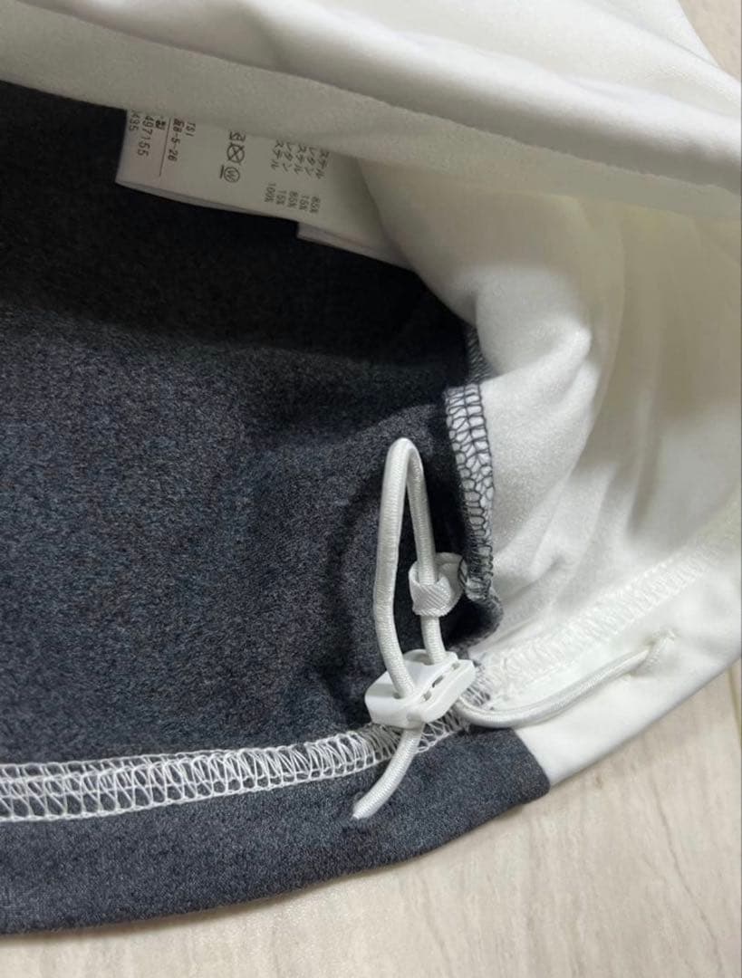 【新品・タグ付き】PING ハーフジップゴルフウェア　ホワイト×グレー　Lサイズ