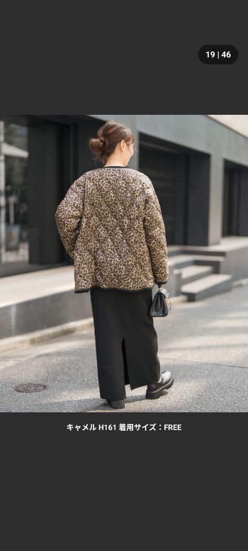 【即完売品】TAION　Spick別注キルティングブルゾン　レオパード