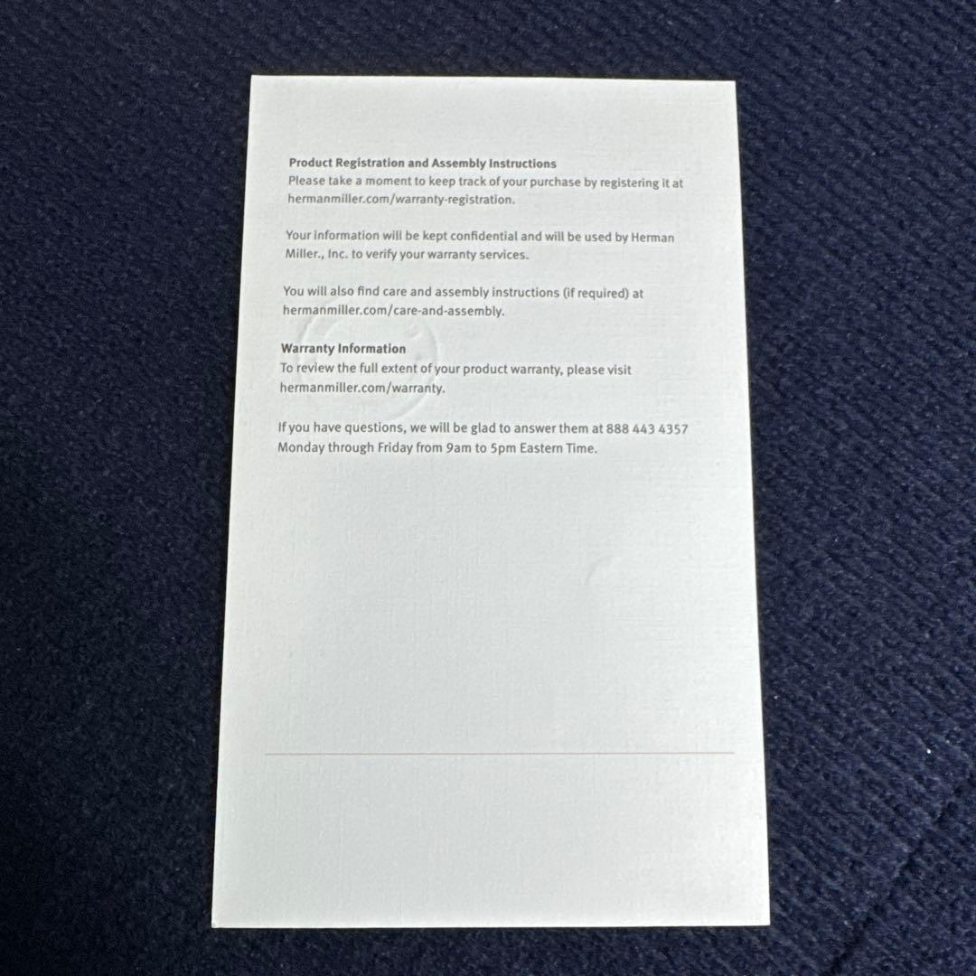 ハーマンミラー イームズ プラスチックシェルチェア DSR 保証書・説明書付き）