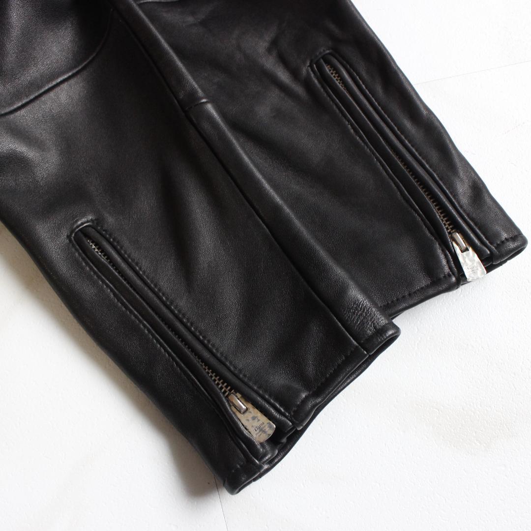 【極美品】ガルニ レザージャケット ブラック L ラムレザー