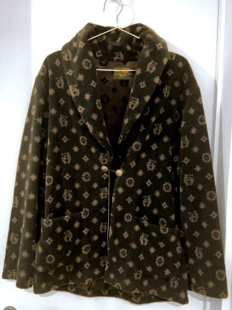 バイグラッドハンド スモーキングジャケット シルバー925 ボタン　美品 M