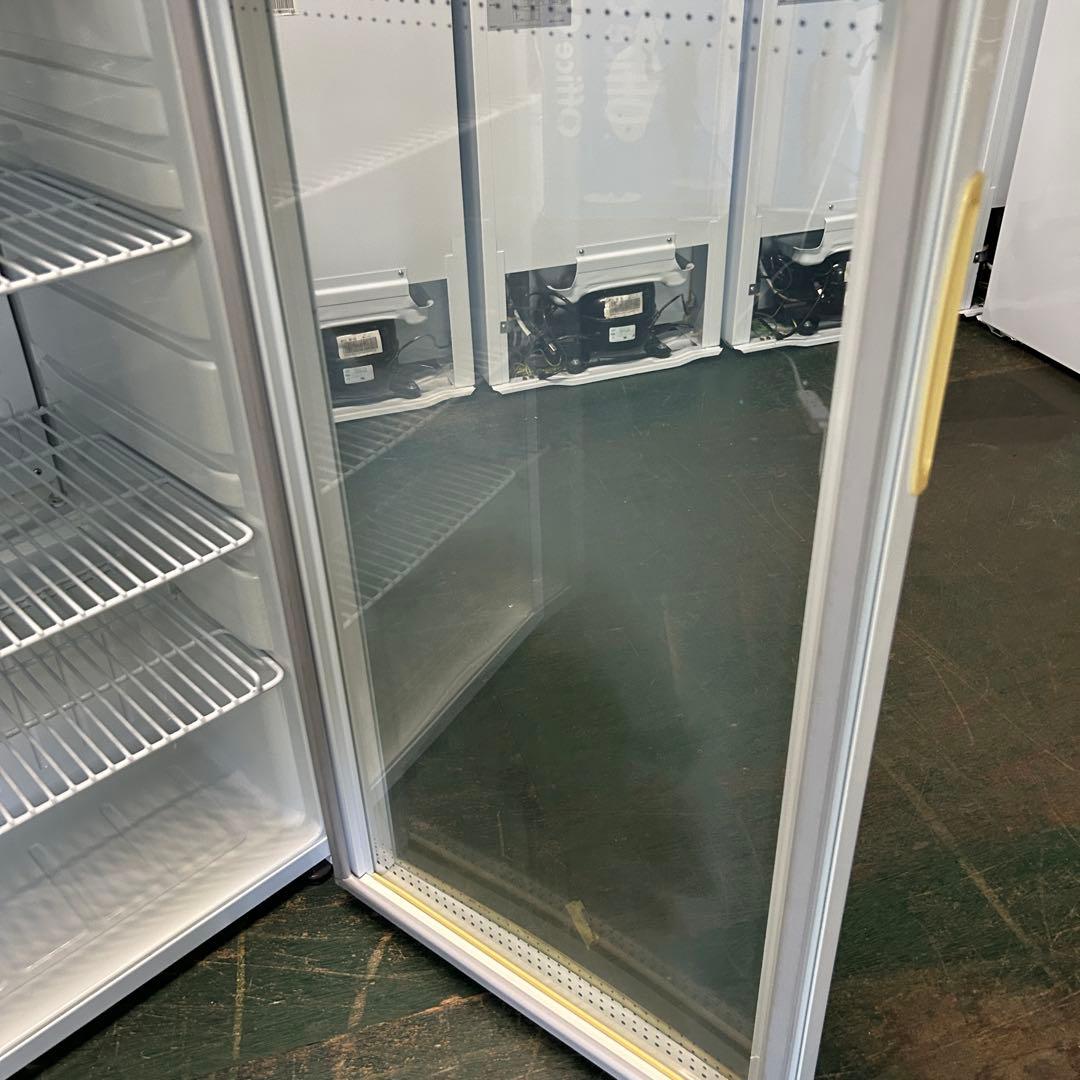 112 業務用 冷蔵ショーケース オフィスコンビニ XW-105 左右開き 小型