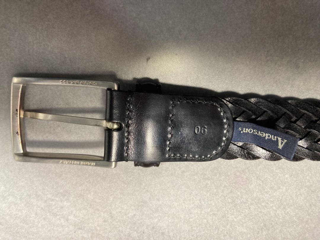 アンダーソンズメッシュレザーベルト 90cm