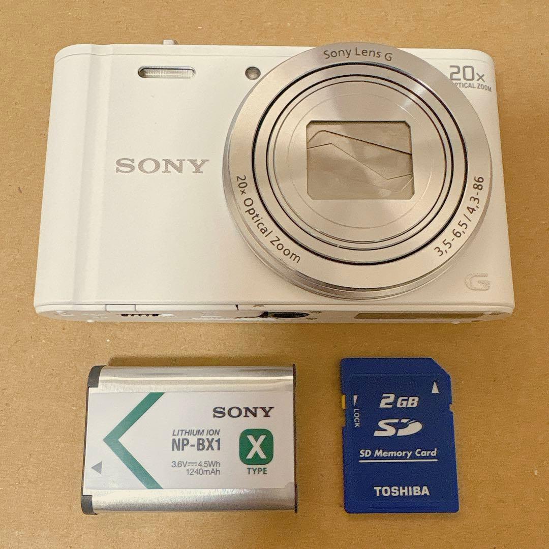 動作確認済 SONY Cyber-shot ホワイト DSC-WX300