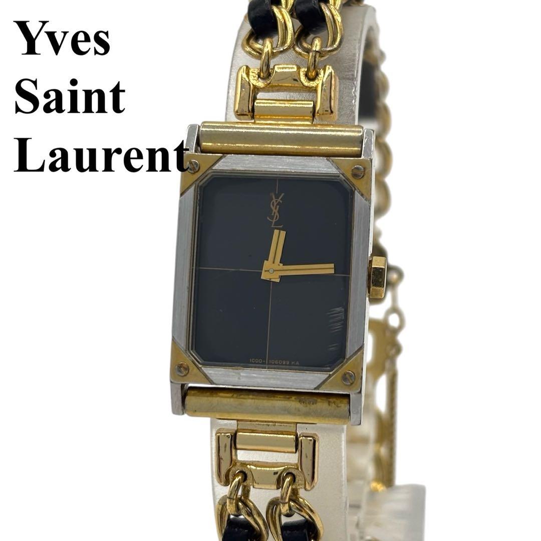 【美品 電池交換済】Yves Saint Laurent クォーツ　レディース