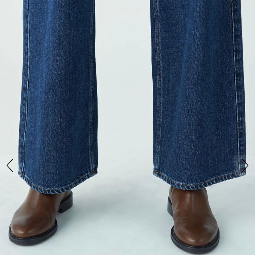 ☆新品タグ付☆ 現行モデル MACPHEE ワイドデニム 日本製 L相当 36