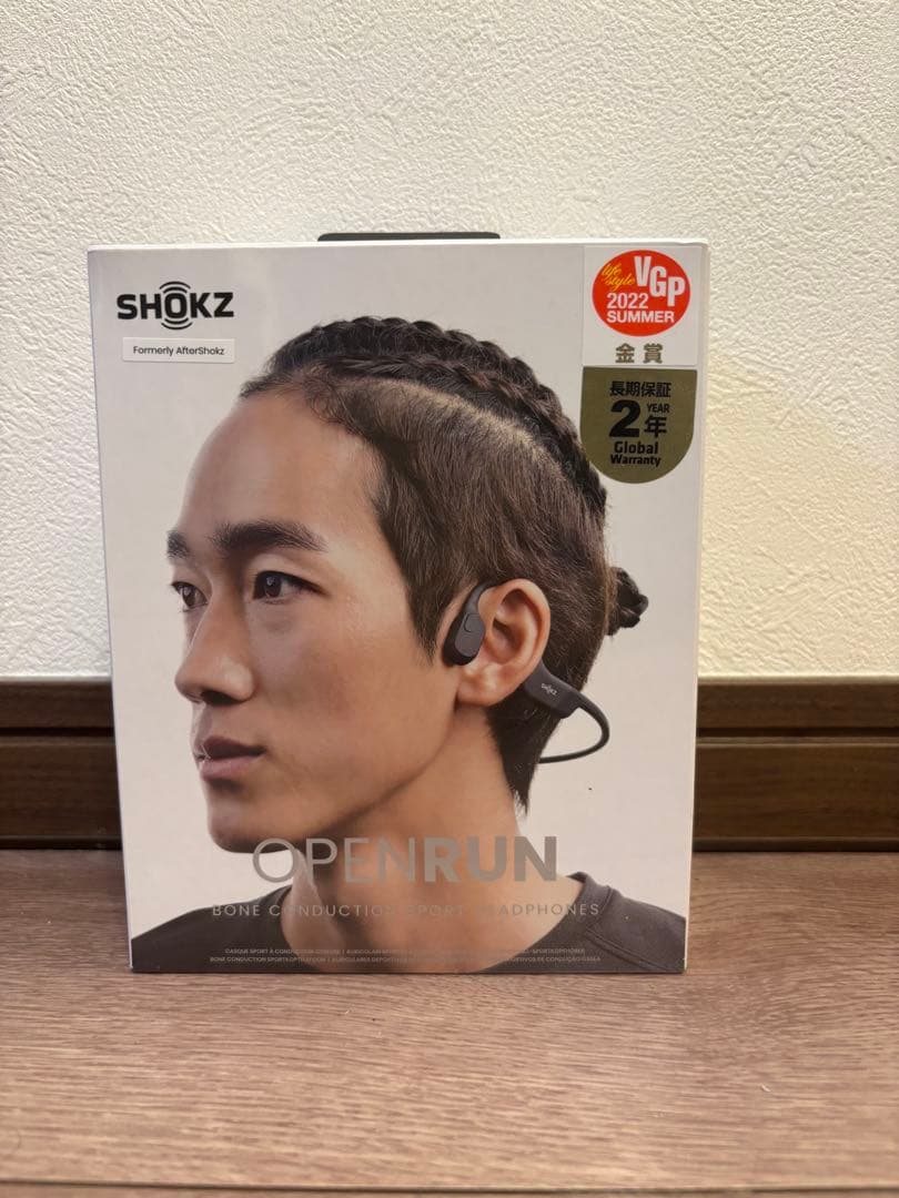 SHOKZ OPENRUN 骨伝導イヤホン ブラック