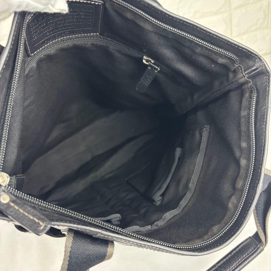COACH レザー 2wayトートバッグ F70558 ブラック