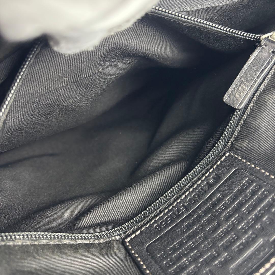 COACH レザー 2wayトートバッグ F70558 ブラック