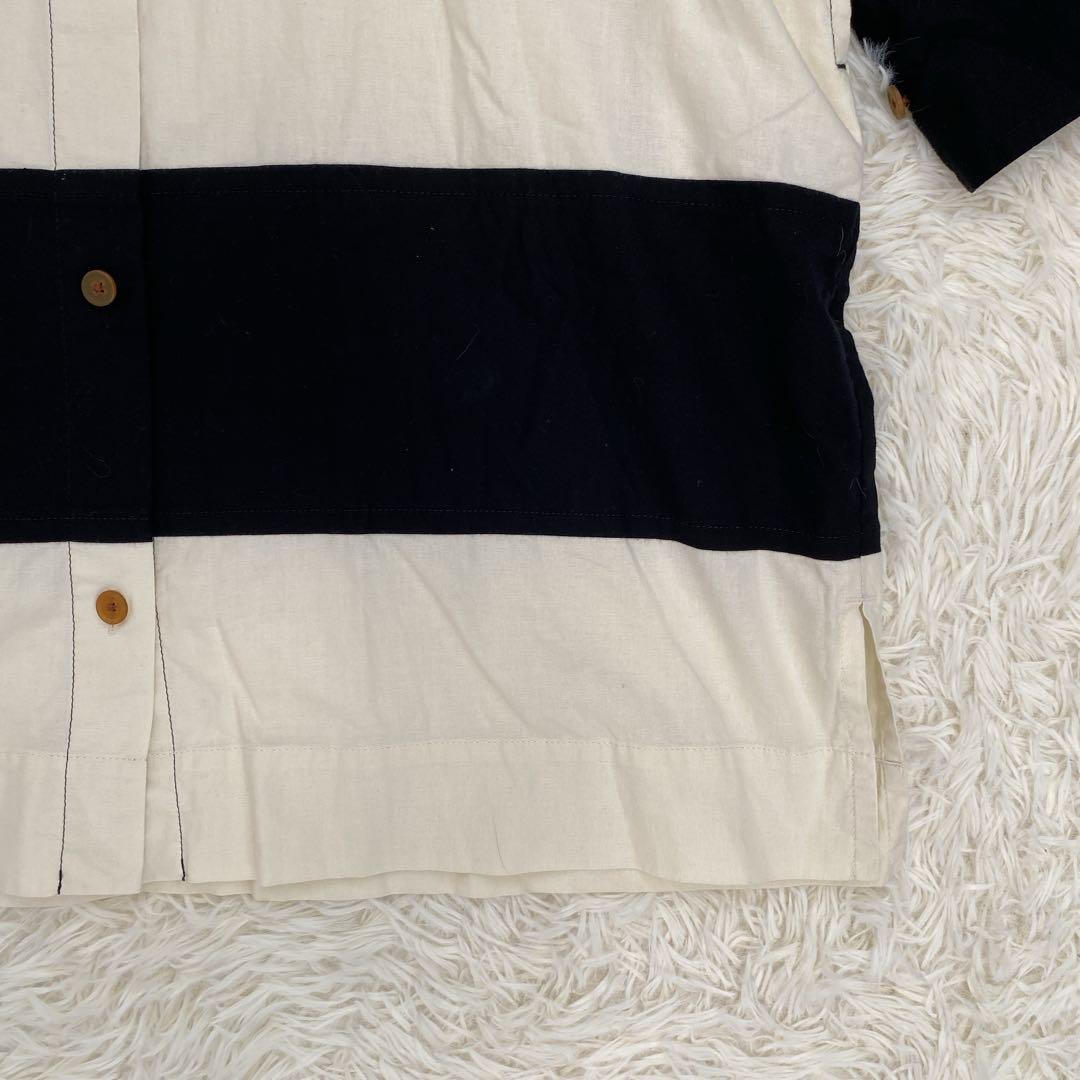 ヴィヴィアンウエストウッド ビッグストライプフーディーシャツドレス ボーダー