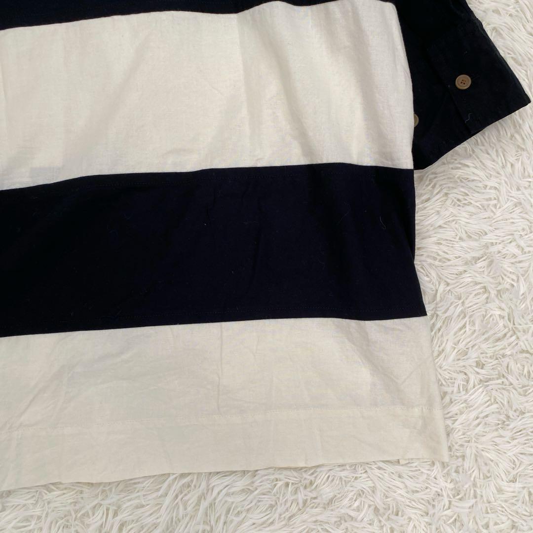 ヴィヴィアンウエストウッド ビッグストライプフーディーシャツドレス ボーダー