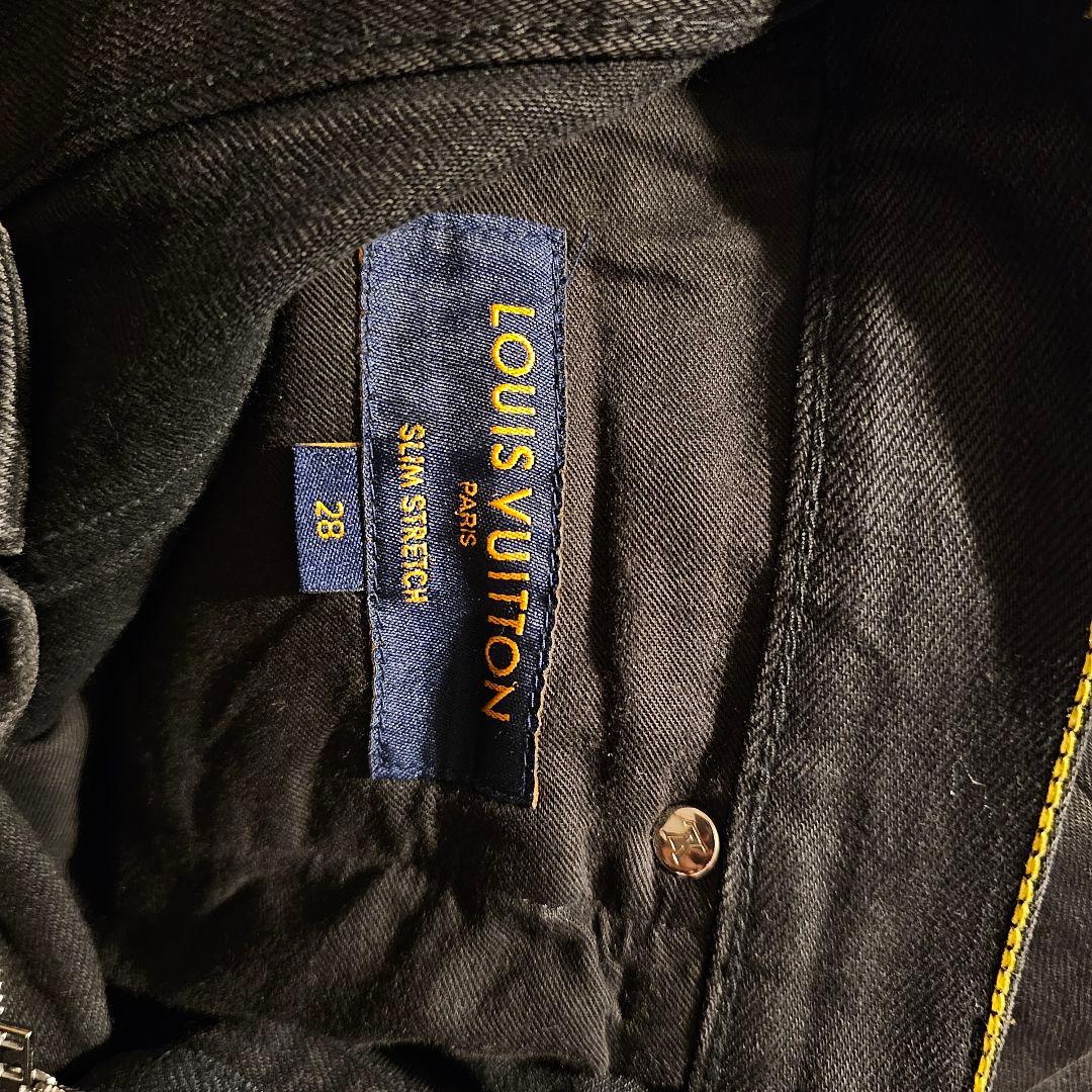LOUIS VUITTON ルイ・ヴィトン ストレッチスリムデニム ブラック