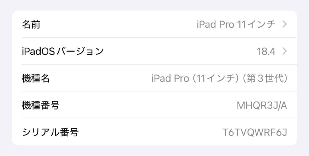 【ジャンク品】iPadPro 11インチ Wi-Fi 128GB スペースグレイ