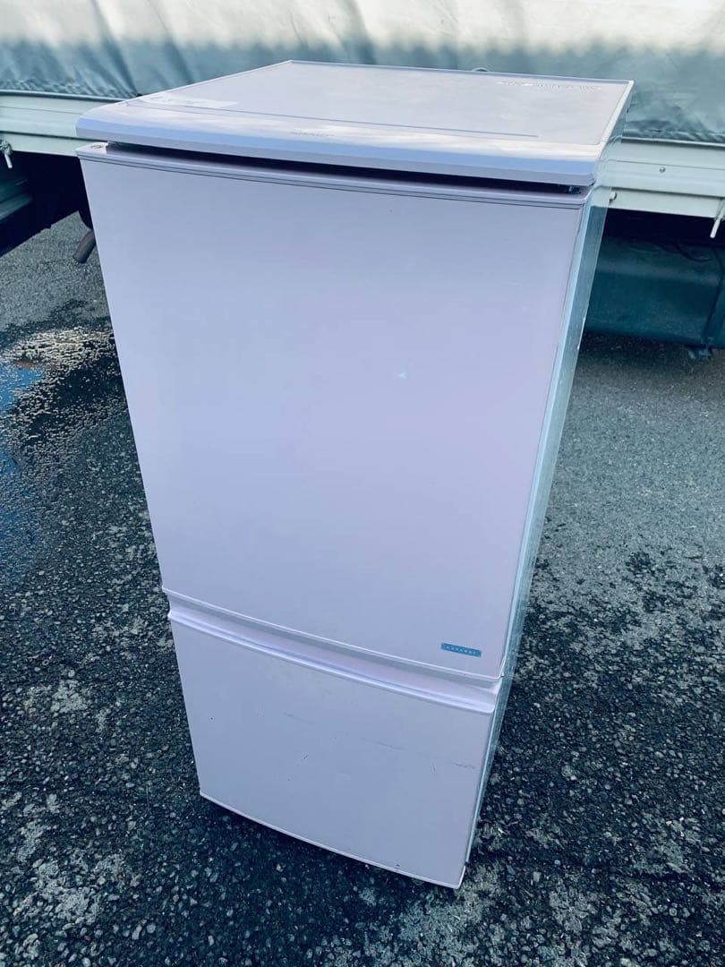 ♦SHARP ノンフロン冷凍冷蔵庫【2015年製】SJ-C14B-P