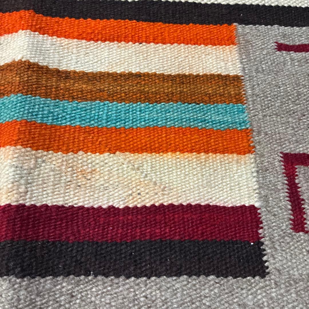 30s〜 Navajo ナバホ ビンテージ アンテーク ラグ 卍 スワスティカ