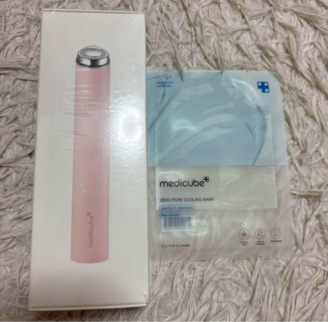 【 新品未開封 】medicube ブースタープロ ミニ 美顔器 ピンクおまけ付
