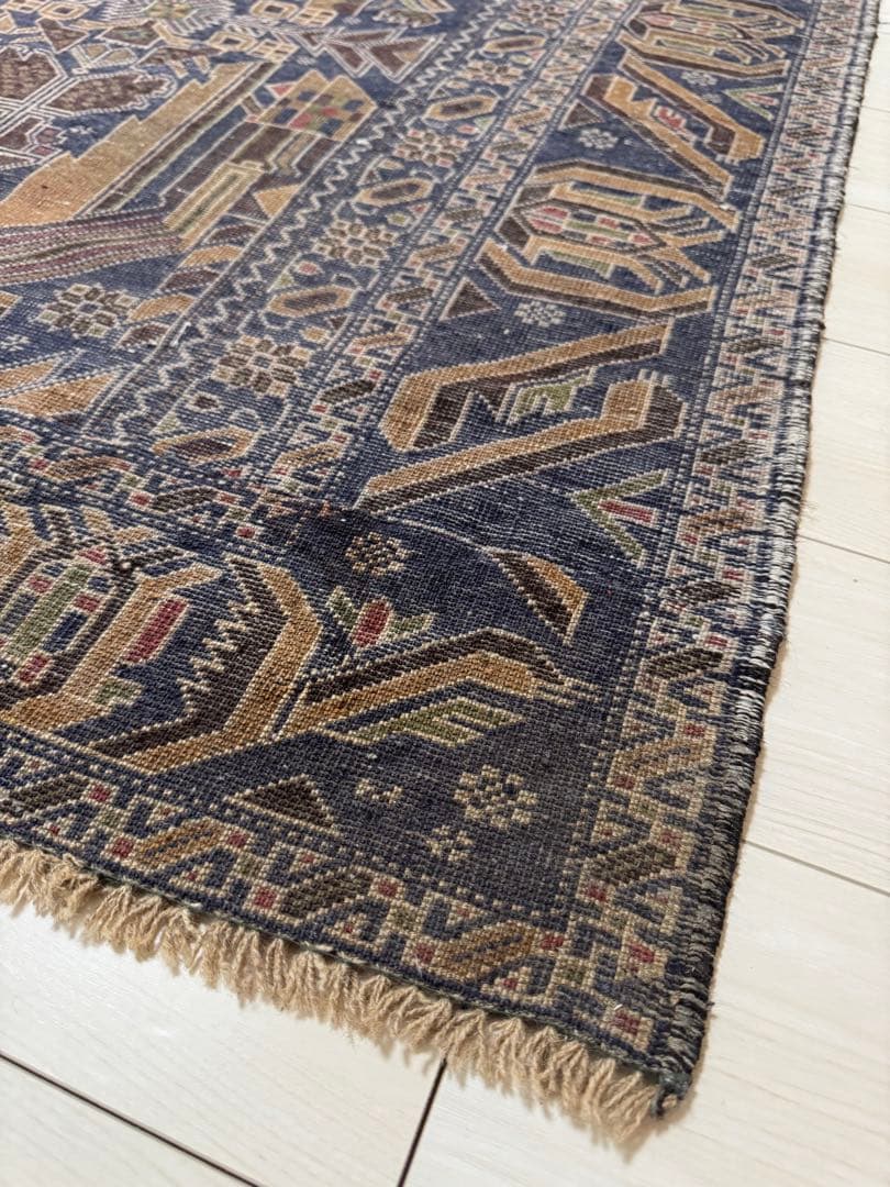 ペルシャ絨毯 170×115 紺